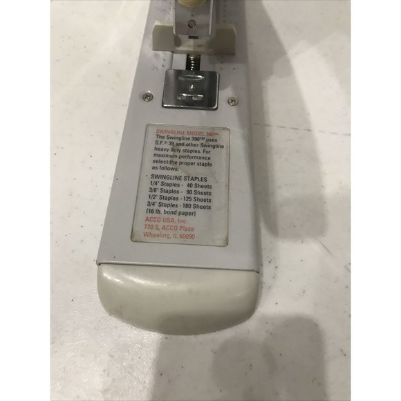 Vintage Swingline Heavy Duty Stapler Model 390 Used Ships Same Day - Picture 2 of 12